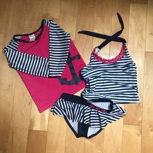 Gymboree 3-piece bathing suit set